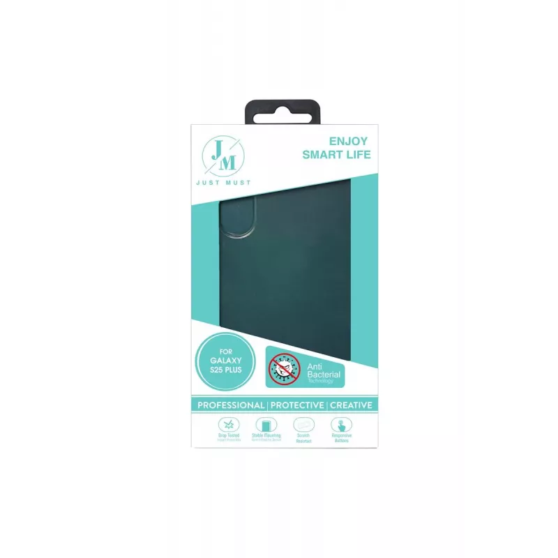 JUST MUST JM ANTI-BACTERIA TPU Galaxy S25 Plus kirkas