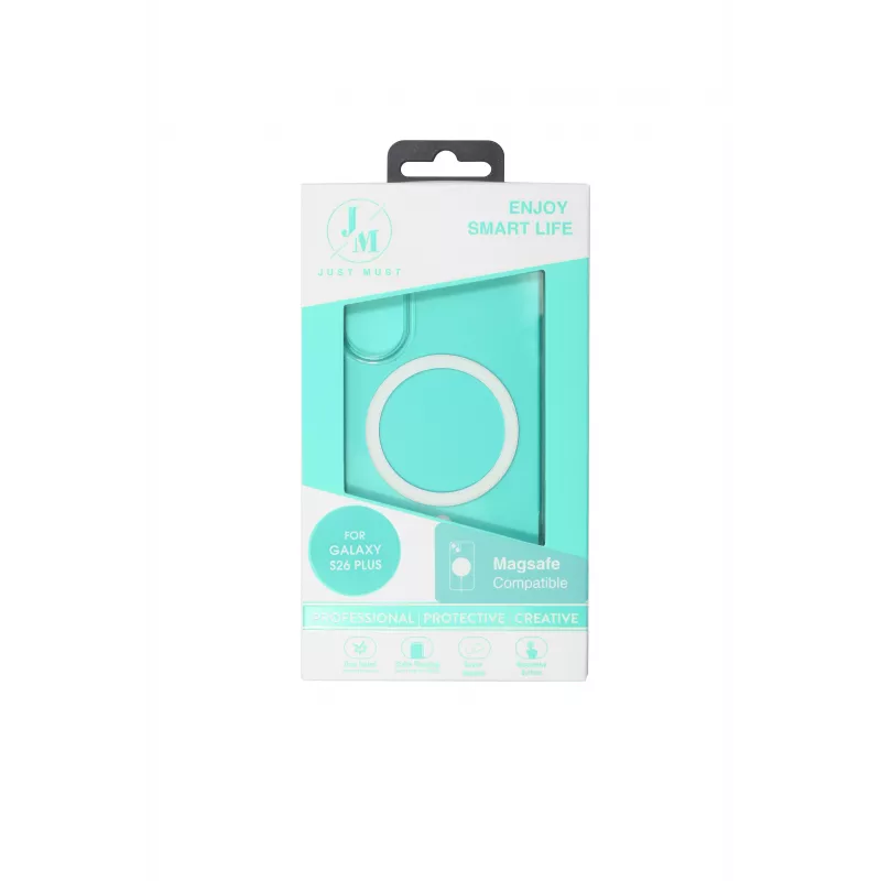 JUST MUST JM Crystal MagSafe-yhteensopiva Galaxy S26 Plus Clear