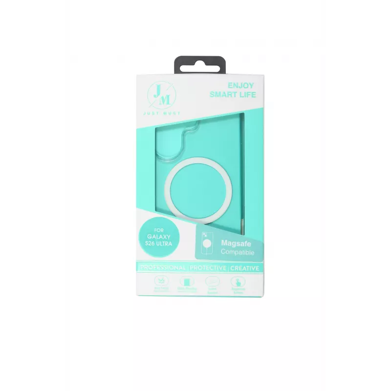 JUST MUST JM Crystal MagSafe-yhteensopiva Galaxy S26 Ultra Clear