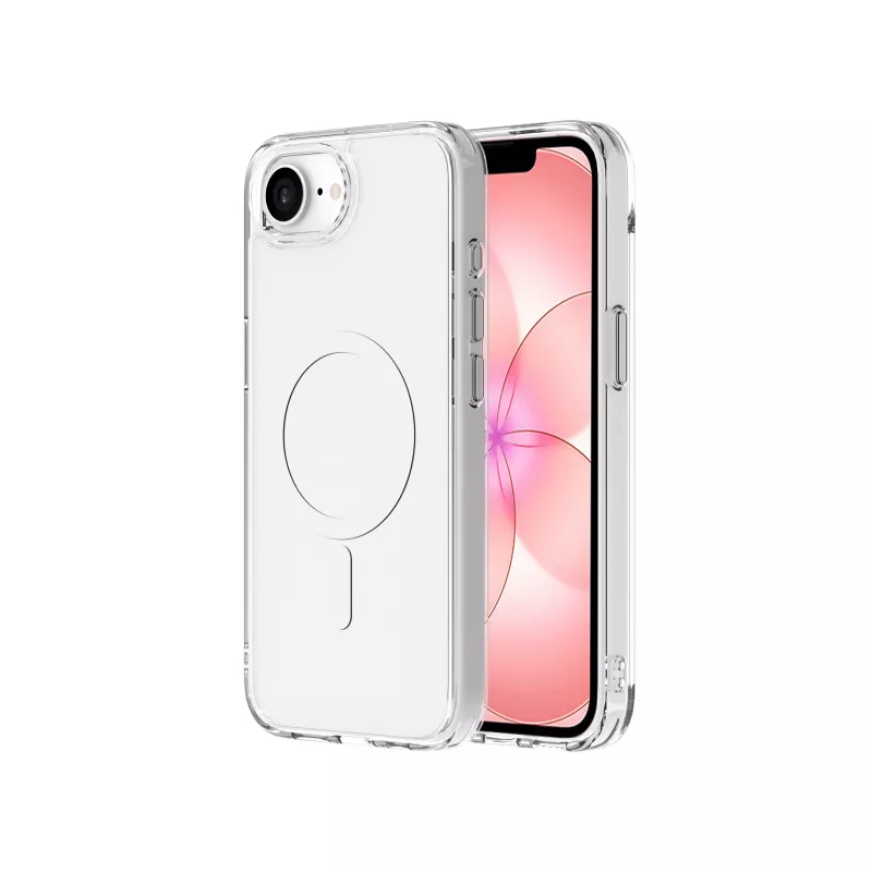 JUST MUST JM Crystal MagSafe-yhteensopiva iPhone 16e/17e Clear