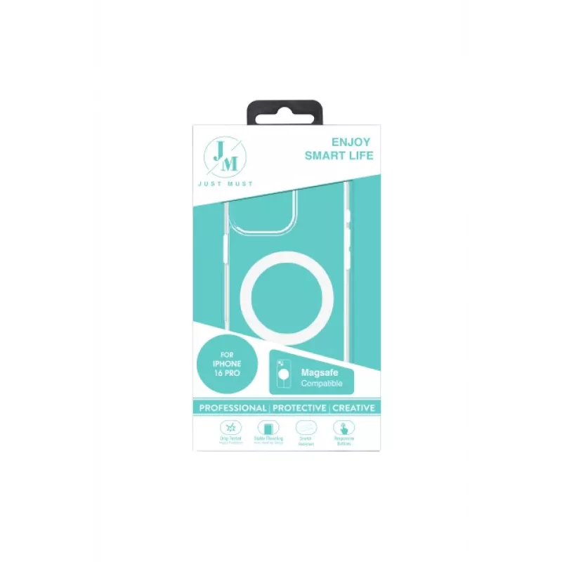 JUST MUST JM MAGSAFE CRYSTAL I iPhone 16 Pro Clear