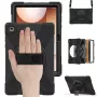 JUST MUST JM Rugged Case Grip Samsung Galaxy Tab A11+ kantohihnalla musta