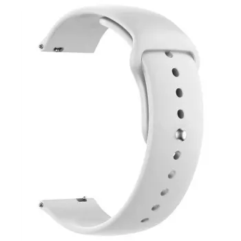Just Must JM S1 ranneke Galaxy Watch 4, 22 mm, valkoinen
