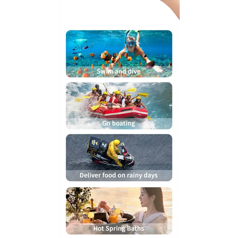 JUST MUST Vedenpitävä puhelinkotelo, musta