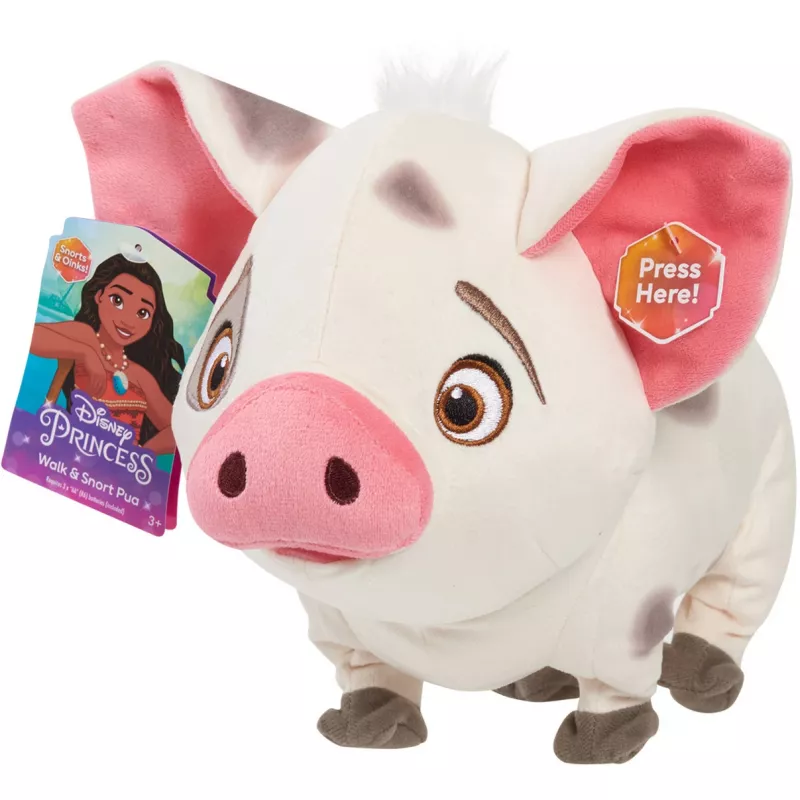 JUST PLAY Disney Moana Walk & Snort Pua interaktiivinen elektroninen pehmolelu