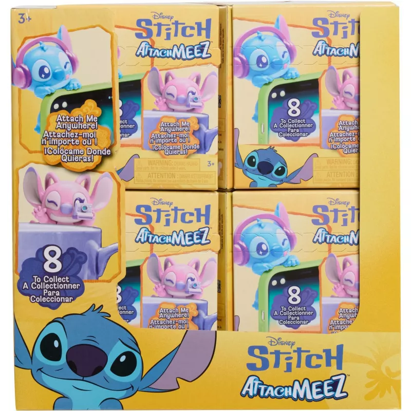 Just Play Disney Stitch Attachmeez keräilyfiguuri (satunnainen)