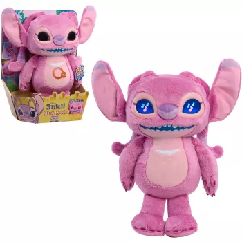Just Play Disney Stitch Many Moods Angel -pehmolelu - pinkki - 17,8 cm