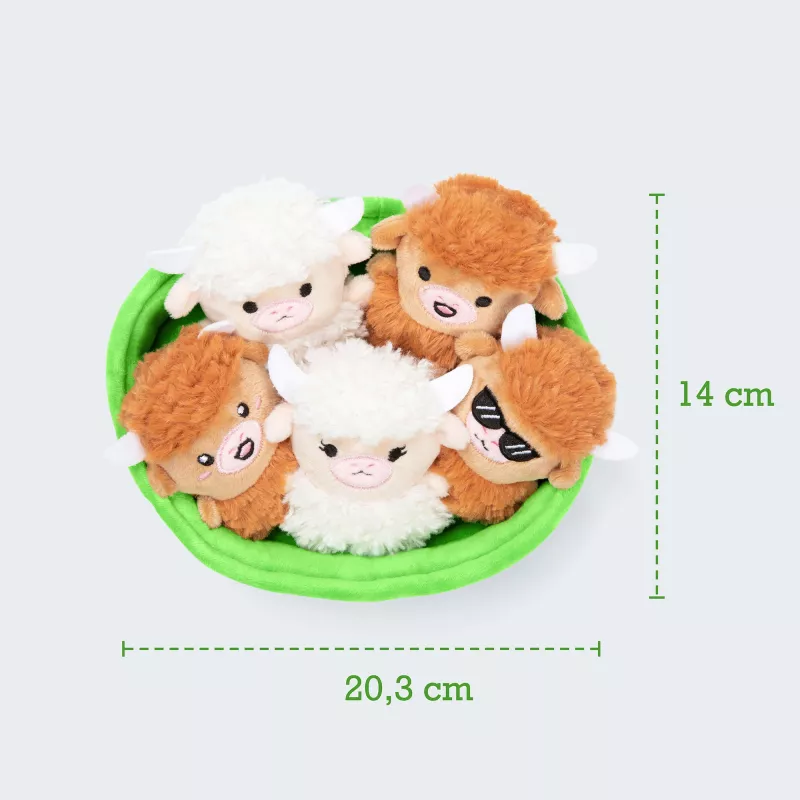 Just Play Emotional Support Highland Cow pehmolelu - ruskea, 25 cm