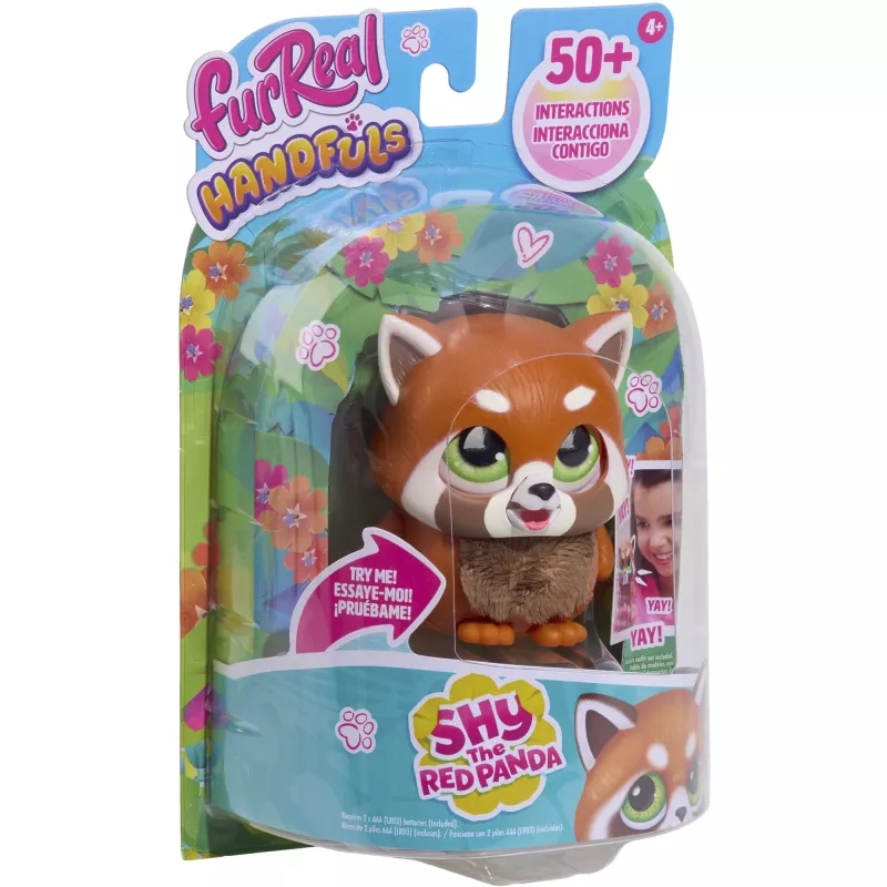 JUST PLAY furReal Handfuls - punainen panda interaktiivinen pehmolelu