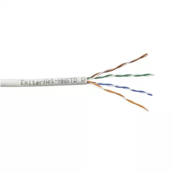 Kaapeli Emiter Net UTP (U/UTP) Cat.5e 350MHz Solid Core PVC harmaa 305 m
