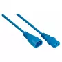 Kabelmeister IEC-jatkokaapeli C14 - C13 sininen 0,5 m