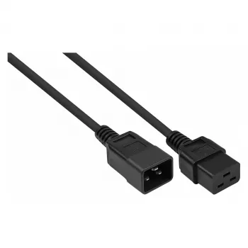 kabelmeister jatkokaapeli C20 - C19, 0,5 m, musta, 16 A, 250 V