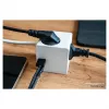 kabelmeister pistorasiakuutio 3 pistorasialla, USB-C ja USB-A, valkoinen, 2 m