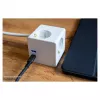 kabelmeister pistorasiakuutio 3 pistorasialla, USB-C ja USB-A, valkoinen, 2 m