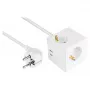 kabelmeister pistorasiakuutio 3 pistorasialla, USB-C ja USB-A, valkoinen, 2 m