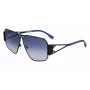 KARL LAGERFELD KL339S-1 unisex neliömäiset aurinkolasit - mustat kehykset harmaat linssit 61 mm