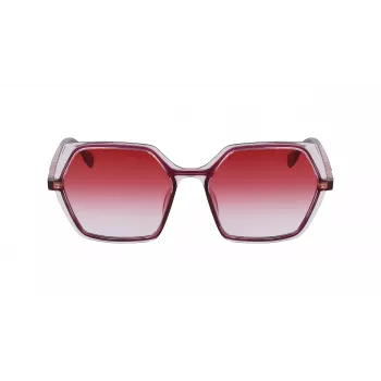 KARL LAGERFELD KL6083S-626 naisten cat eye -aurinkolasit musta harmaa liukuväri 56 mm