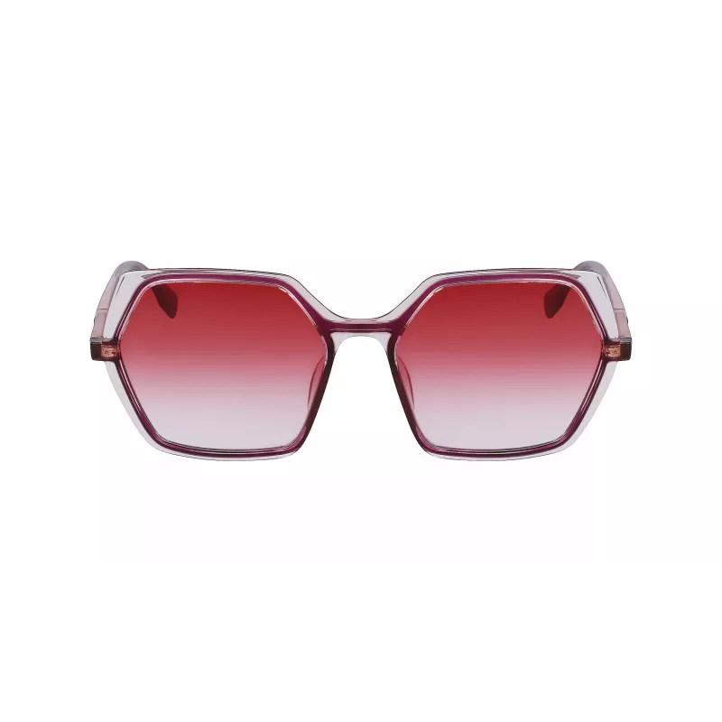 KARL LAGERFELD KL6083S-626 naisten cat eye -aurinkolasit musta harmaa liukuväri 56 mm