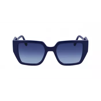 KARL LAGERFELD KL6098S-400 naisten aurinkolasit tummansiniset kehykset harmaat liukuvärjätyt linssit 52 mm