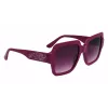 KARL LAGERFELD KL6104SR-501 naisten kulmikkaat aurinkolasit musta/harmaa 53mm
