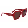 KARL LAGERFELD KL6104SR-600 naisten Cat Eye -aurinkolasit Shiny Red Grey Gradient 53mm