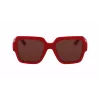 KARL LAGERFELD KL6104SR-600 naisten Cat Eye -aurinkolasit Shiny Red Grey Gradient 53mm