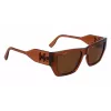 KARL LAGERFELD KL6123S541824 unisex-aurinkolasit, kiiltävän mustat kehykset, harmaat linssit, 54/18/140 mm