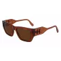 KARL LAGERFELD KL6123S541824 unisex-aurinkolasit, kiiltävän mustat kehykset, harmaat linssit, 54/18/140 mm