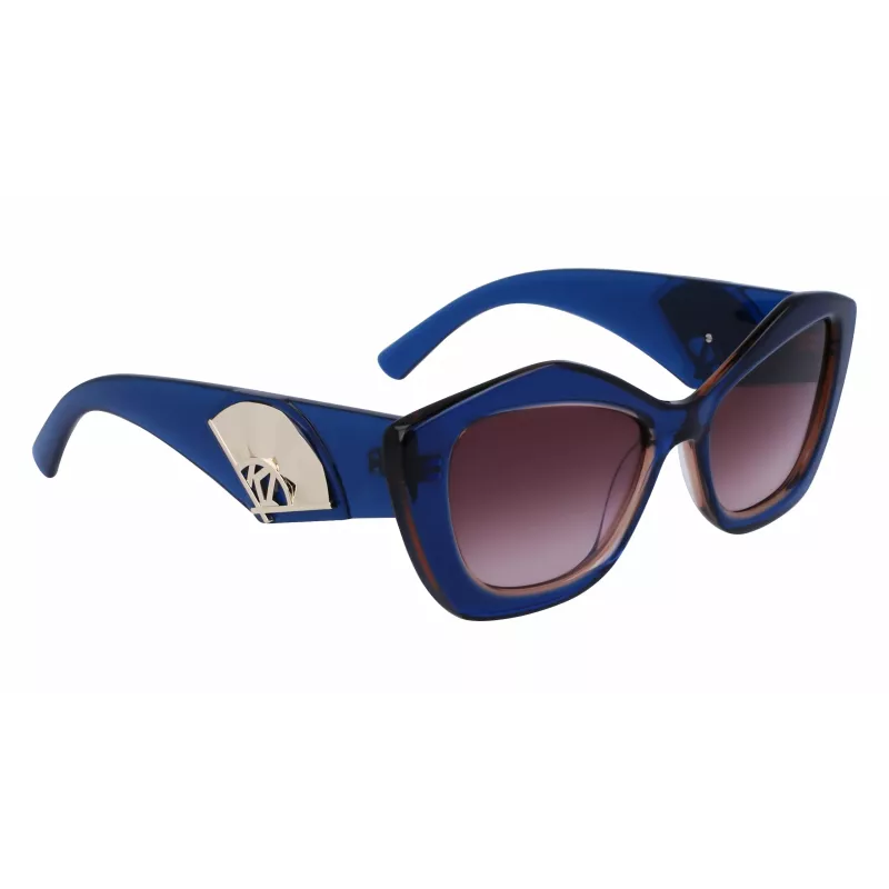 KARL LAGERFELD KL6127S521842 naisten aurinkolasit - musta kehys, harmaat liukuvärilinssit, 52 mm
