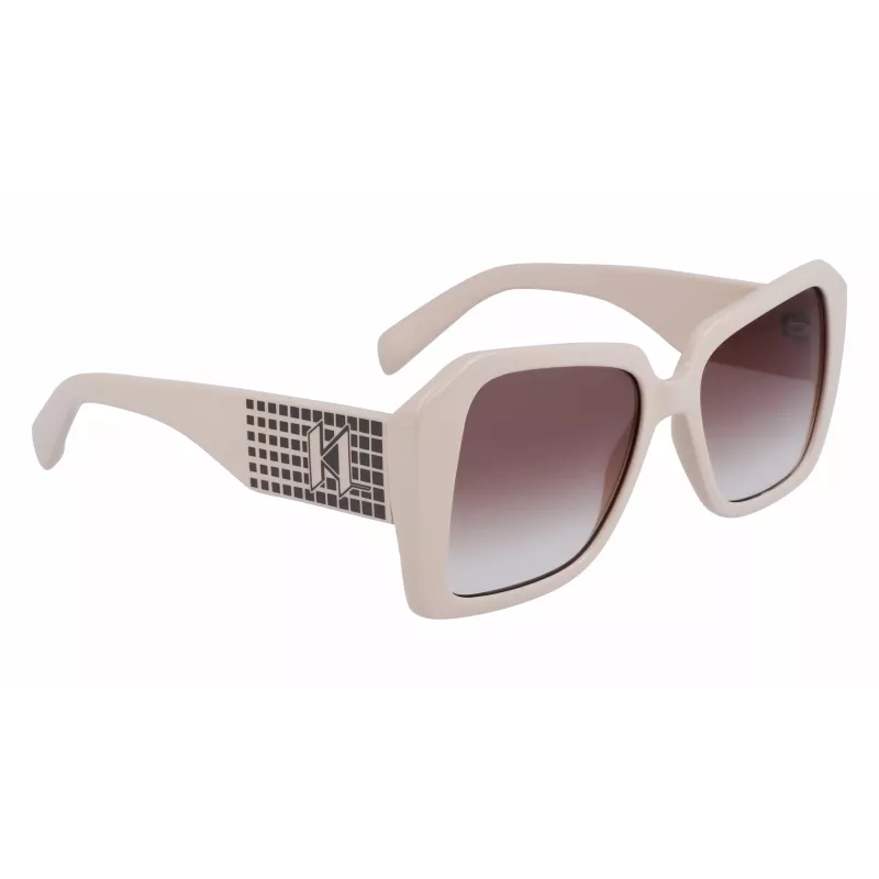 KARL LAGERFELD KL6140S531710 naisten suorakaiteen muotoiset aurinkolasit musta/harmaa 53mm