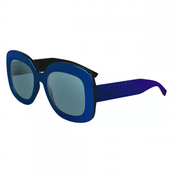 KARL LAGERFELD KL6165S-400 naisten aurinkolasit neliömäinen muovi täyskehys harmaa liukuvärjätty linssi 53/19/140 mm
