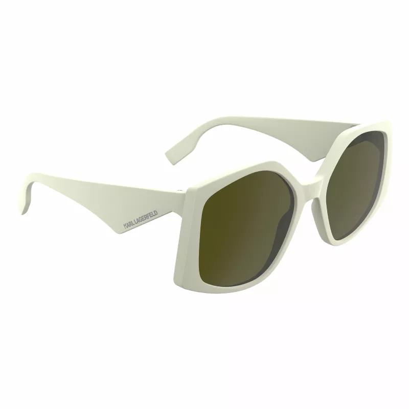 KARL LAGERFELD KL6208S-105 naisten aurinkolasit - musta asetaattikehys, harmaat polykarbonaattilinssit, 55 mm