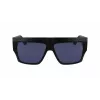 KARL LAGERFELD KLJ6148S-002 unisex-kulmikkaat aurinkolasit musta asetaattikehys harmaat linssit 57 mm