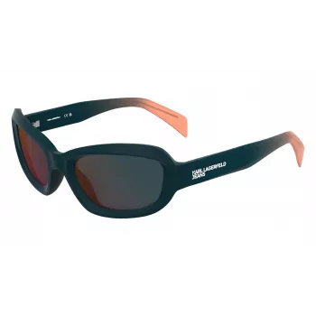 KARL LAGERFELD KLJ6200S unisex-aurinkolasit - musta kehys, harmaat linssit, 57 mm