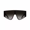 Karl Lagerfeld unisex suorakaiteen muotoiset aurinkolasit KL6209S-601 musta/harmaa 65-19-140