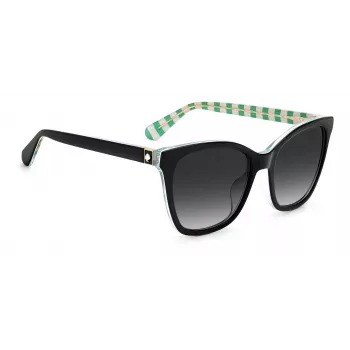 KATE SPADE DESIS807F59O naisten aurinkolasit, havanna-asetaattikehys, ruskeat liukuvärjätyt linssit, 55/17/140 mm