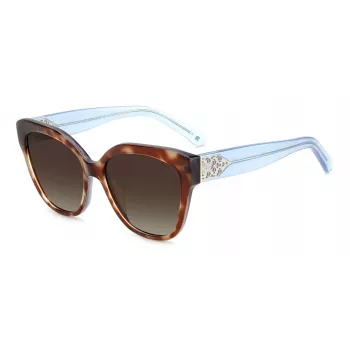 KATE SPADE SAVANNAGSIPRF naisten aurinkolasit - havanna-asetaattikehykset, ruskeat liukuvärilinssejä, 57/17/140 mm