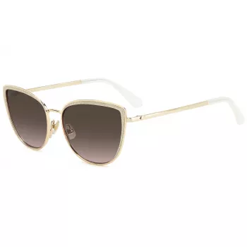 KATE SPADE Staci naisten aurinkolasit, kulmikas, musta-harmaa liukuväri, 56 mm