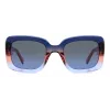 KATE SPADE naisten Bellamy neliömäiset asetaatti-aurinkolasit Havana Brown Gradient 52 mm