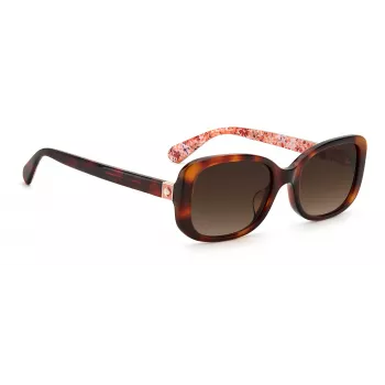 KATE SPADE naisten Dionna Cat Eye aurinkolasit - musta asetaattikehys harmailla liukuvärilinsseillä - 52/17/140 mm