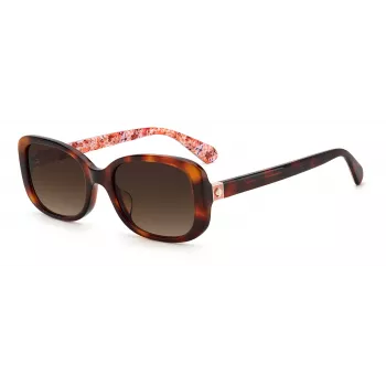 KATE SPADE naisten Dionna Cat Eye aurinkolasit - musta asetaattikehys harmailla liukuvärilinsseillä - 52/17/140 mm