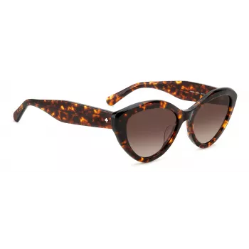 KATE SPADE naisten aurinkolasit JUNIGS086F5HA - musta asetaattikehys, harmaat polykarbonaattilinssit, 55/17/140 mm