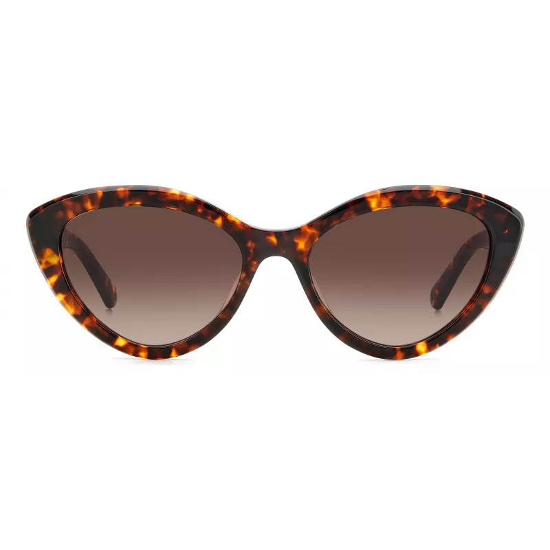 KATE SPADE naisten aurinkolasit JUNIGS086F5HA - musta asetaattikehys, harmaat polykarbonaattilinssit, 55/17/140 mm