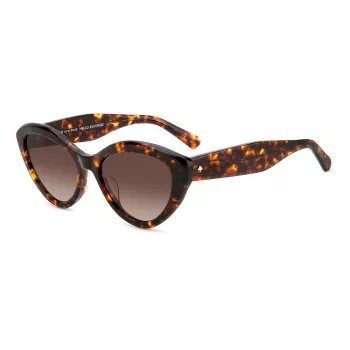 KATE SPADE naisten aurinkolasit JUNIGS086F5HA - musta asetaattikehys, harmaat polykarbonaattilinssit, 55/17/140 mm