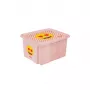 keeeper laatikko kannella 15L Karolina “Emoji Hearts” 38x29,5x20,5cm pinkki