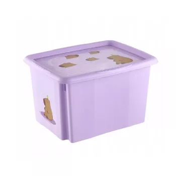 keeeper laatikko kannella 30L Karolina ”Capybara” 45x35x27cm Soft Purple