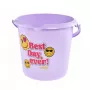 keeeper Deco ämpäri 10L Ilvie Emoji Best Day Ø30x28cm violetti