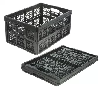 keeeper taittolaatikko ida, 32 L, musta, kantavuus jopa 16 kg, 48 x 35 x 23 cm