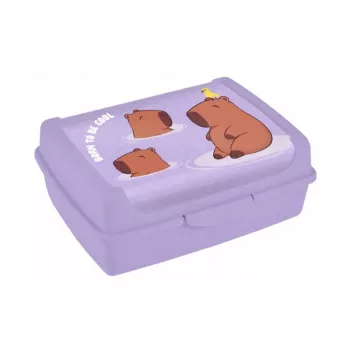 keeeper säilytysastia deco-click-box midi 1L Carla „Capybara“ 17x13x7cm Soft Purple