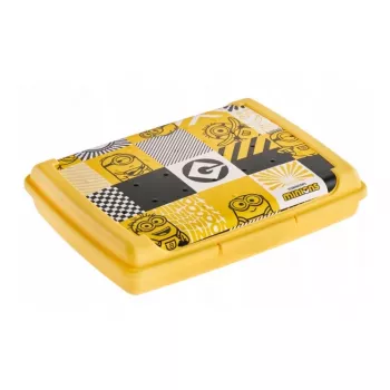 keeeper säilytysastia deco-click-box mini 0,5L Carla Minions Mosaic 17x13x3,5cm keltainen